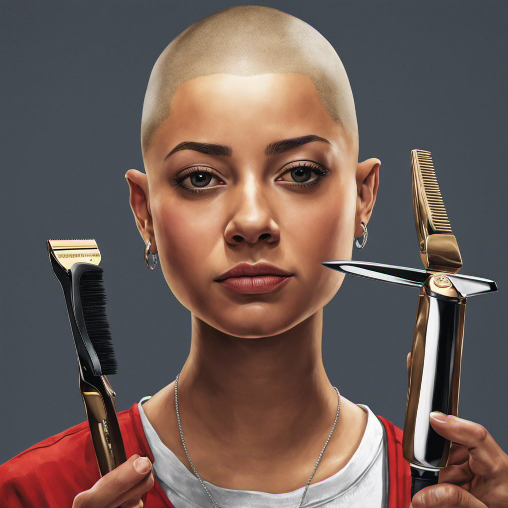 An image that captures the essence of Emma Gonzalez's decision to shave her head