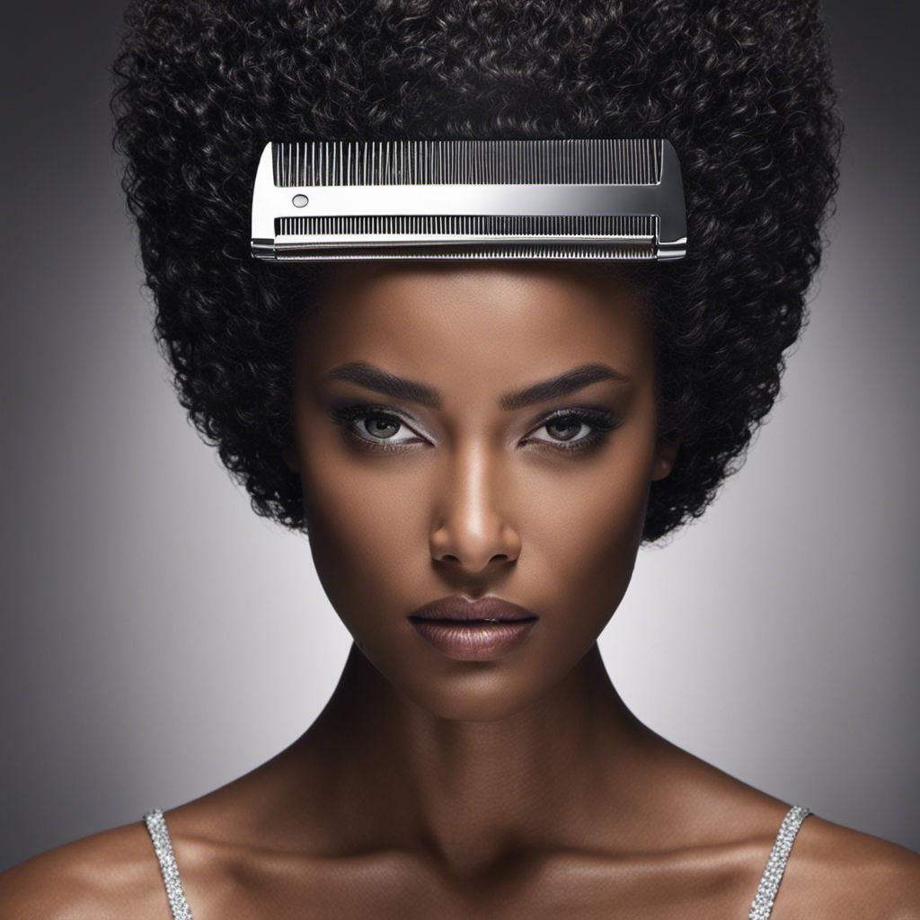 An image showcasing a person with a razor gliding smoothly over their head, removing every strand of hair effortlessly