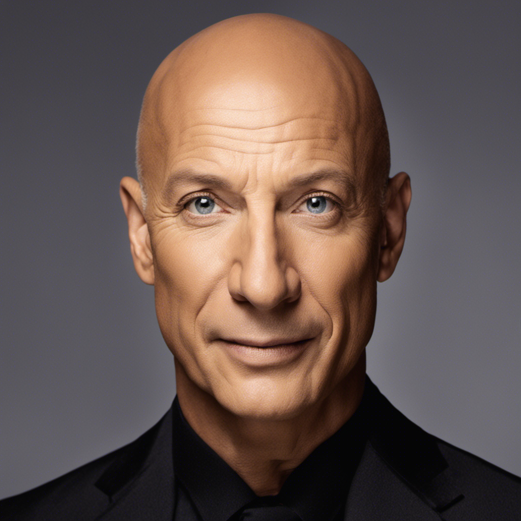 An image featuring Howie Mandel, cleanly shaven head glistening under bright lights