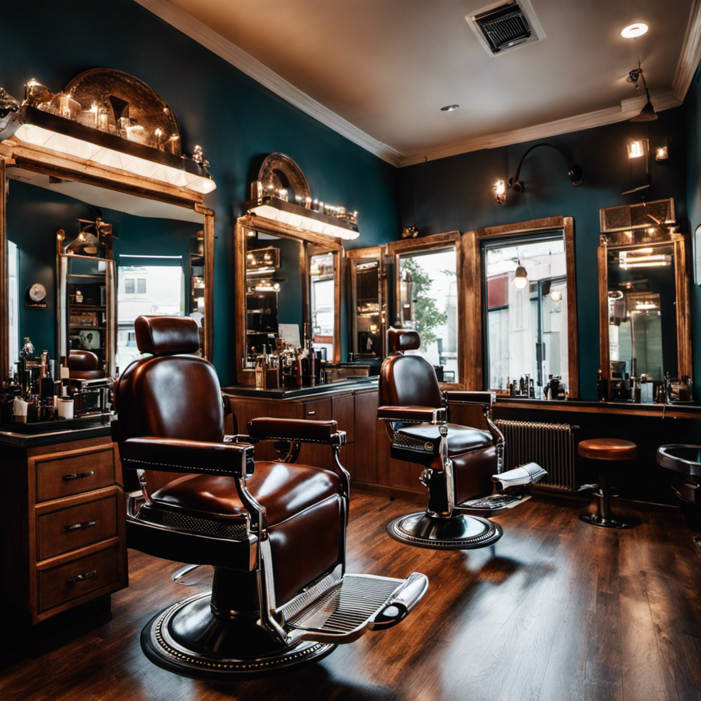 An image featuring a trendy barber shop in Dallas, Texas