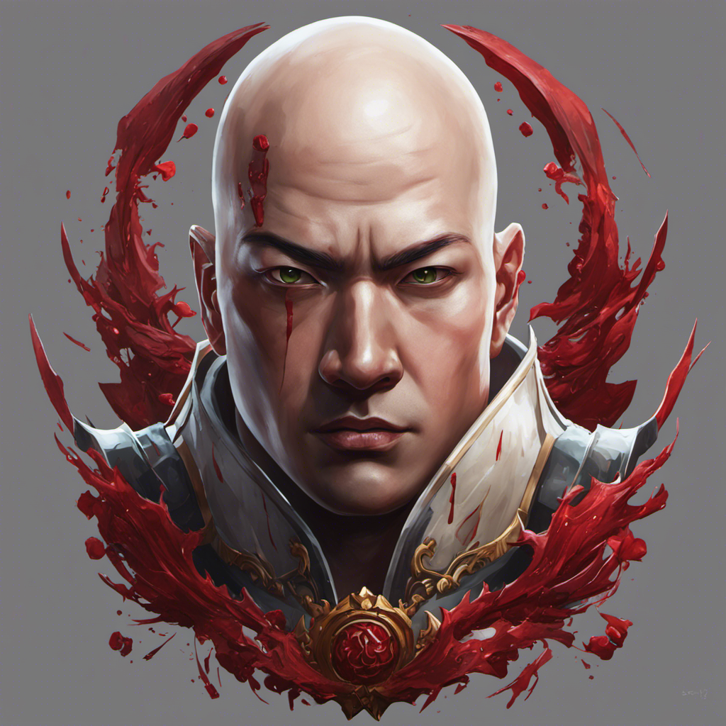 An image showcasing Bloody Nine, the Dota 2 character, with his freshly shaved head