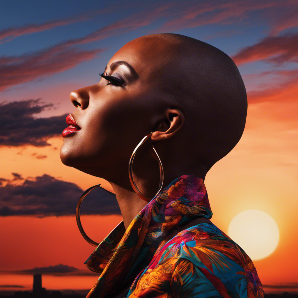 An image capturing the raw emotion of Jazz, a woman with a shaved head