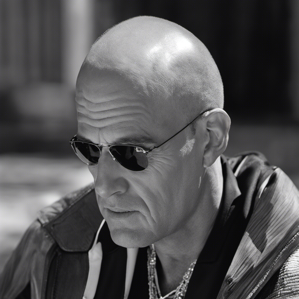 An image of Keith, with a close-up shot, capturing his freshly shaved head glistening under the sunlight