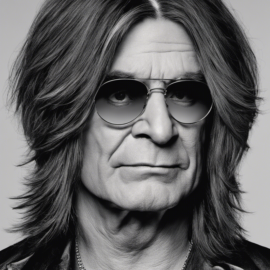 An image capturing the enigmatic transformation of Ozzy Osbourne's iconic locks, now replaced by a gleaming, bald head