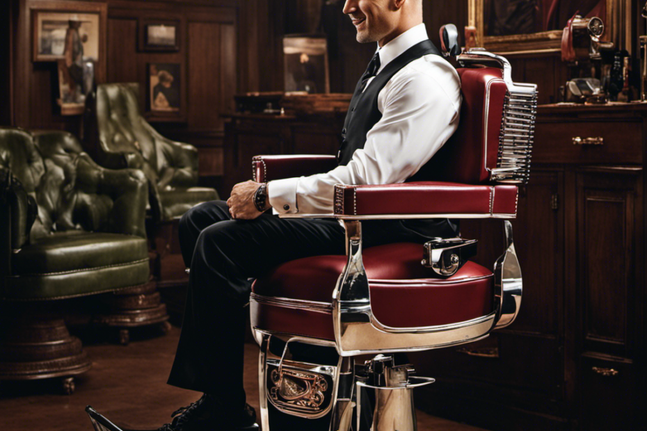 An image capturing the moment Paul Bissonnette, adorned in a barber's chair, dons a confident smile as the clippers glide across his scalp, revealing his newly shaved head, inviting intrigue into the motives behind this bold transformation