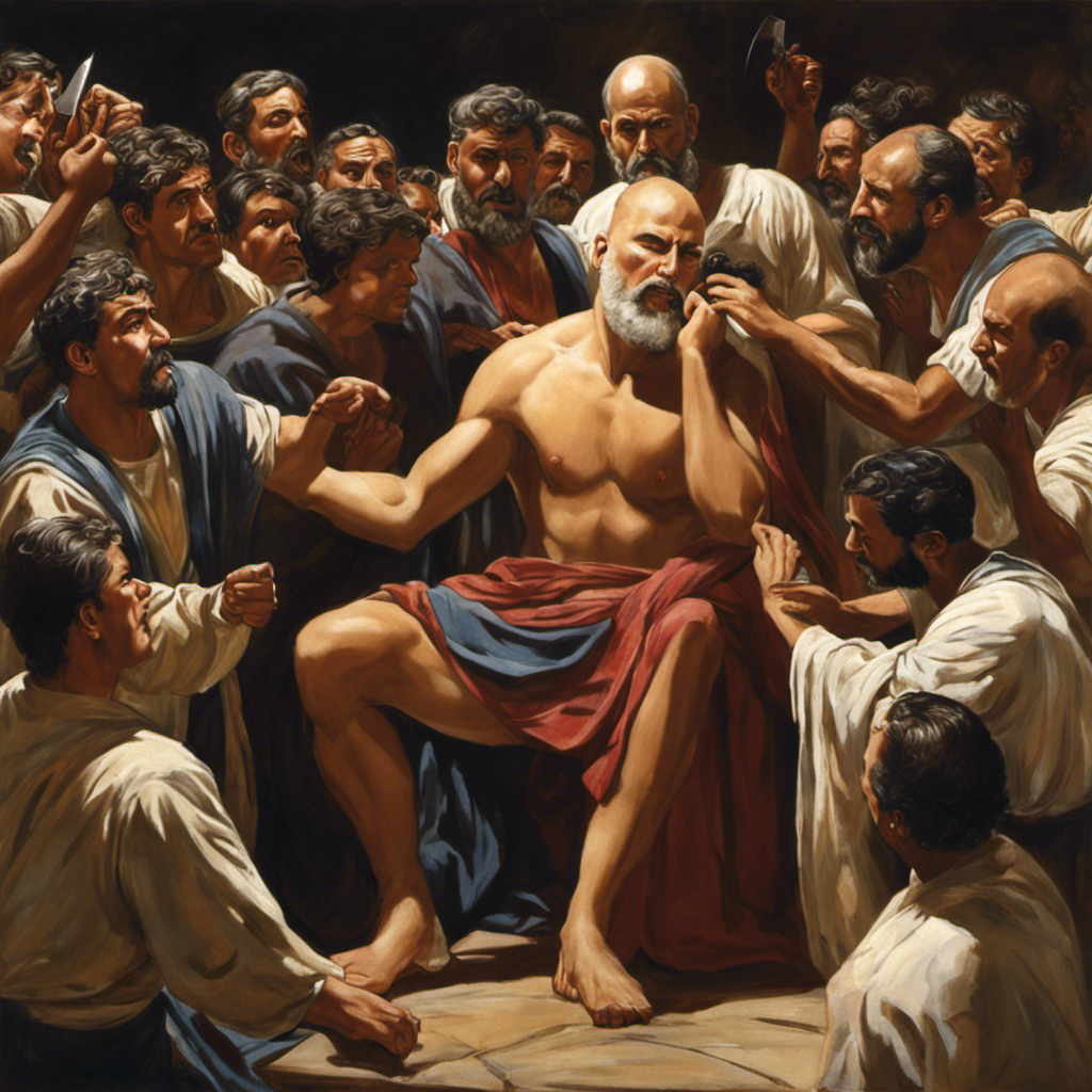 An image showcasing Paul's transformation in Acts 18:18, capturing the essence of his decision to shave his head