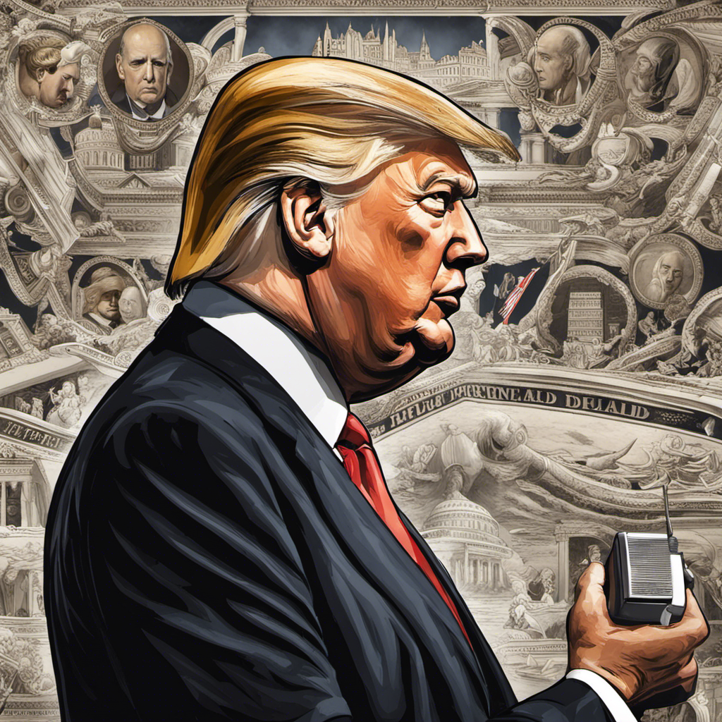 "Create an image that captures the essence of a blog post discussing the idea of Donald Trump shaving his head, using intricate visual details to explore the reasons behind this choice, without the use of any text or words